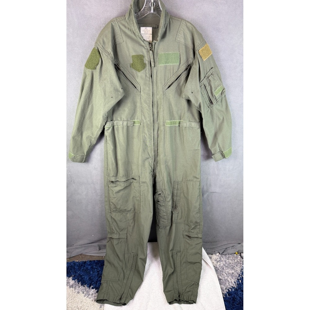 US Military Coveralls‎ Men 46S Desert Tan CWU-27/P Flyers Flight Suit Aramid